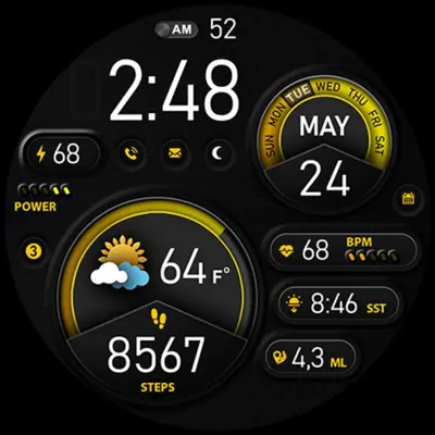 PER015 - Luna Watch Face android App screenshot 1