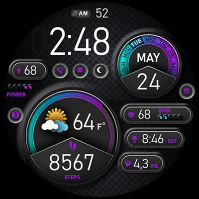 PER015 - Luna Watch Face android App screenshot 2