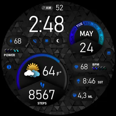 PER015 - Luna Watch Face android App screenshot 3