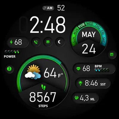 PER015 - Luna Watch Face android App screenshot 4