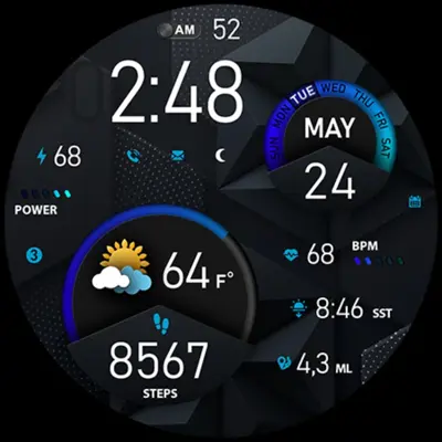 PER015 - Luna Watch Face android App screenshot 5