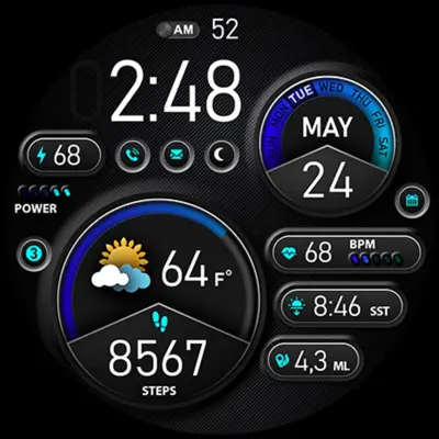 PER015 - Luna Watch Face android App screenshot 7